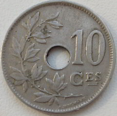 10 centimes (Alberto I - Belgio)