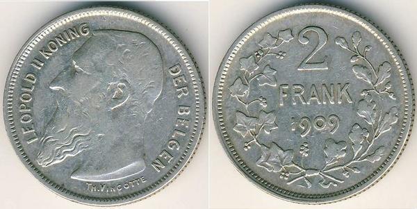 2 franchi (Leopoldo II - der belgen)