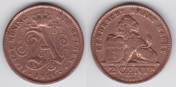 2 centimes (Alberto der belgen)