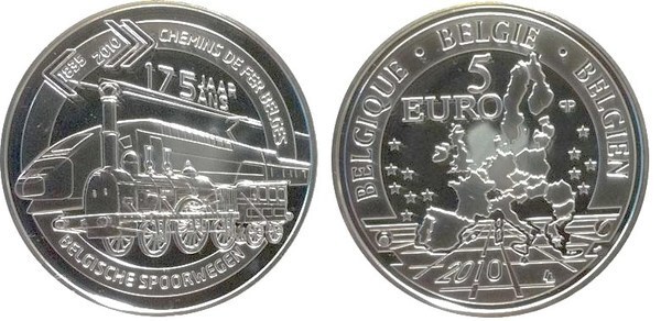 5 euro (175° anniversario del treno)