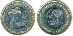 6,000 CFA francs (4 Africa - Presidente Kerekou)