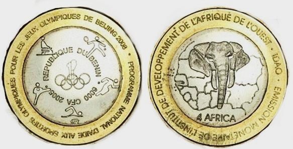 6.000 CFA francs (4 Africa - XXIX Giochi Olimpici 2008 Beijin)