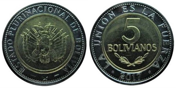 5 bolivianos