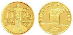 10 reais (Juegos Olímpicos Río 2016 - Antorcha Olímpica)