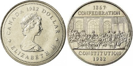 1 dollar (115° anniversario della Confederazione)