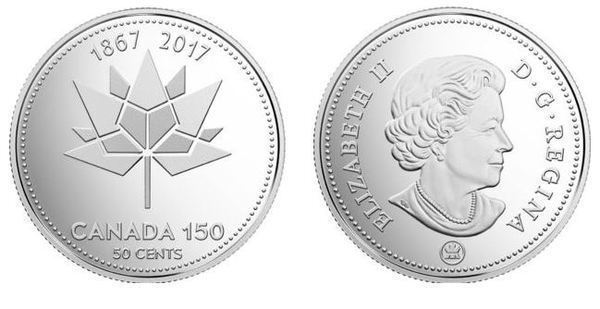 50 cents (150 anni di logo del Canada)