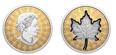 200 dollari (Super Incuse Golden Maple Leaf)