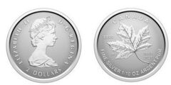 2 dollari (60° anniversario della bandiera nazionale del Canada - argento frazionario)