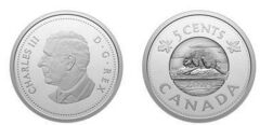 5 centesimi (50ᵗʰ anniversario del Castoro canadensis come simbolo ufficiale del Canada)