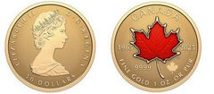 50 dollari (60° anniversario della bandiera nazionale del Canada)