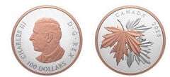 100 dollari (foglie d'acero scintillanti)