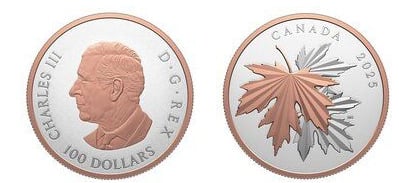 100 dollari (foglie d'acero scintillanti)