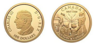 100 dollari (80ᵗʰ Anniversario della fine della Seconda Guerra Mondiale in Europa)