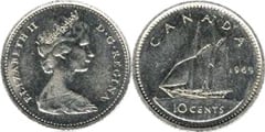 10 cents (Elisabetta II)