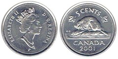 5 cents (Elizabeth II)