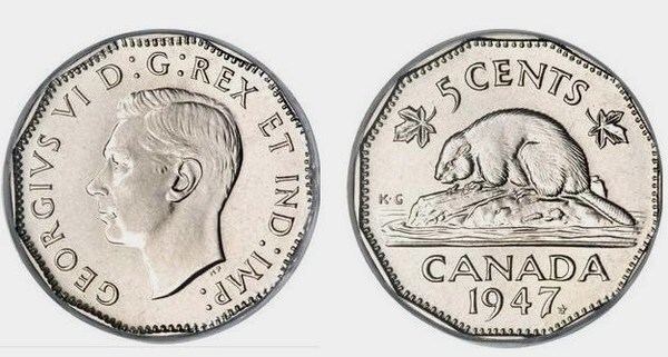 5 cents (George VI)