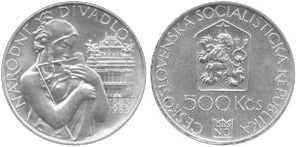 500 korun (100° anniversario del Teatro Nazionale di Praga)