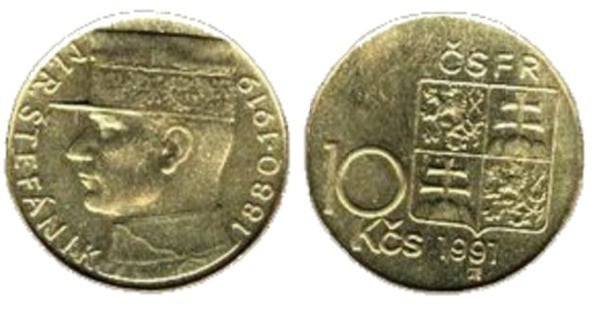 10 korun (Milano Rastislav Štefánik)