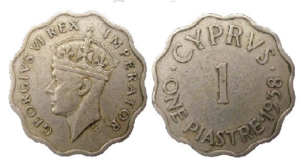 1 piastre (Giorgio VI)