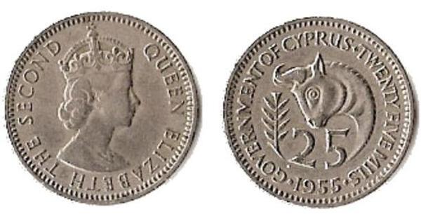 25 mils (Elisabetta II)