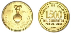 1.500 pesos (50° Anniversario del Banco de la República)