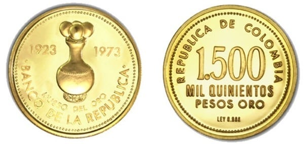 1.500 pesos (50° Anniversario del Banco de la República)