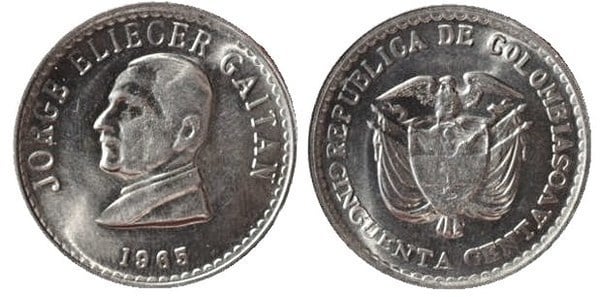 50 centavos (Jorge Eliécer Gaitán)