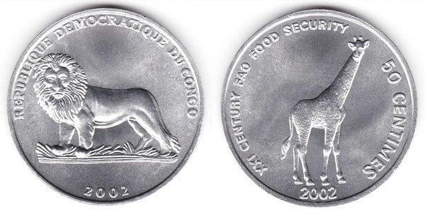 50 centimes (FAO - Giraffa)