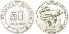 50 colones (Foresta nuvolosa tropicale - Rana arborea dagli occhi rossi)