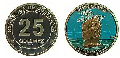 25 colones (Provincia di Limón-Color)