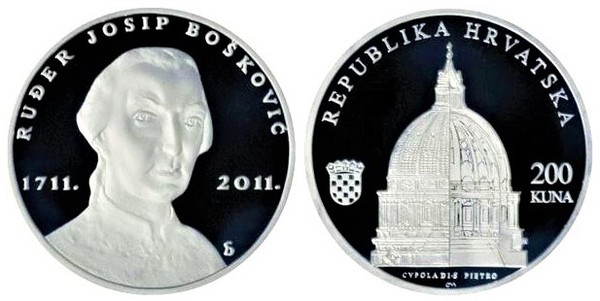 200 kuna (300° anniversario della nascita di Ruder Josip Boskovic)