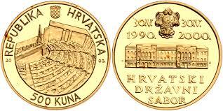 500 kuna (10° anniversario del Parlamento)