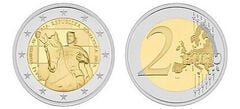 2 euro (1100° anniversario del Regno di Croazia e dell'incoronazione di Re Tomislav)