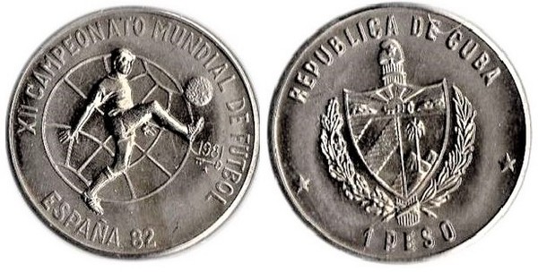 1 peso (XII Coppa del Mondo di calcio - Spagna 82)