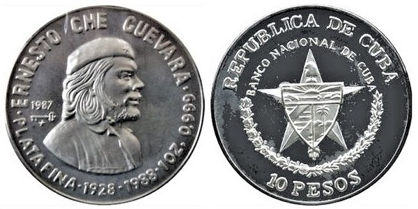 10 pesos (60° anniversario della morte di Ernesto Che Guevara)