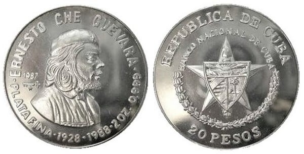 20 pesos (60° anniversario della nascita di Ernesto Che Guevara)