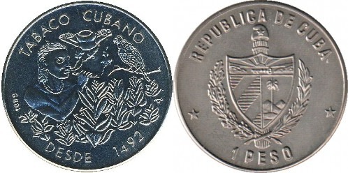 1 peso (Tabacco cubano)