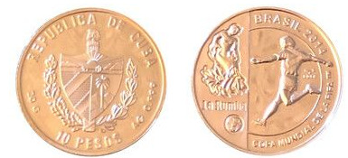 10 pesos (Copa Mundial de la FIFA Brasil 2014)