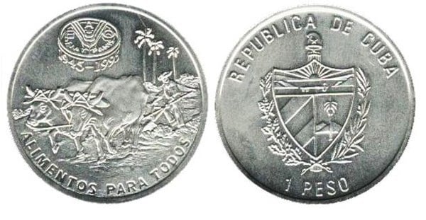 1 peso (50° anniversario della FAO)