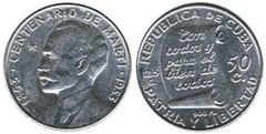 50 centavos (Centenario di José Martí)