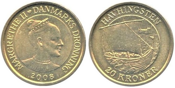 20 kroner (Nave vichinga Havhingsten)