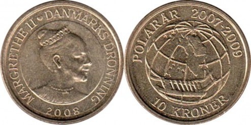 10 kroner (Anno Polare Internazionale - Sirio)