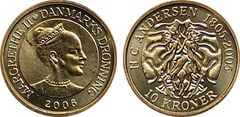 10 corone (200° anniversario di H.C. Andersen - Fiabe - L'ombra)