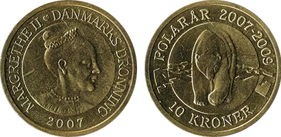 10 corone (Anno polare internazionale - Orso polare)
