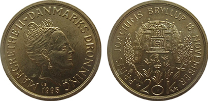 20 corone (Matrimonio del principe Joachim)