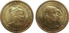 20 corone (matrimonio del principe ereditario Frederik e Mary Donaldson)