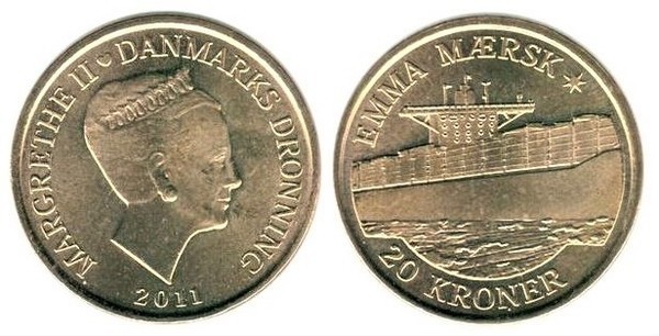 20 kroner (Nave Emma Maersk)