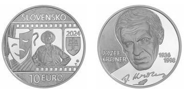 10 euro (100° anniversario della nascita di Jozef Kroner)