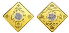 10000 corone (10° anniversario della nascita della Repubblica Slovacca)
