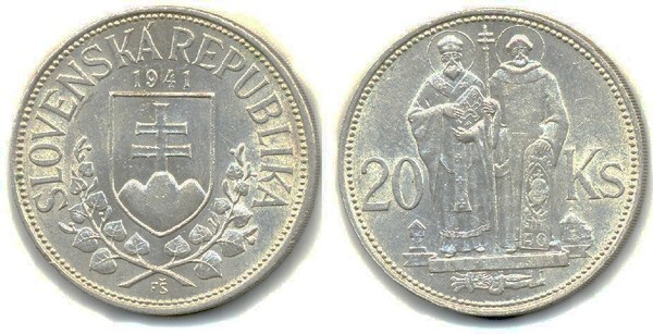 20 korún (San Cirillo e San Metodio)